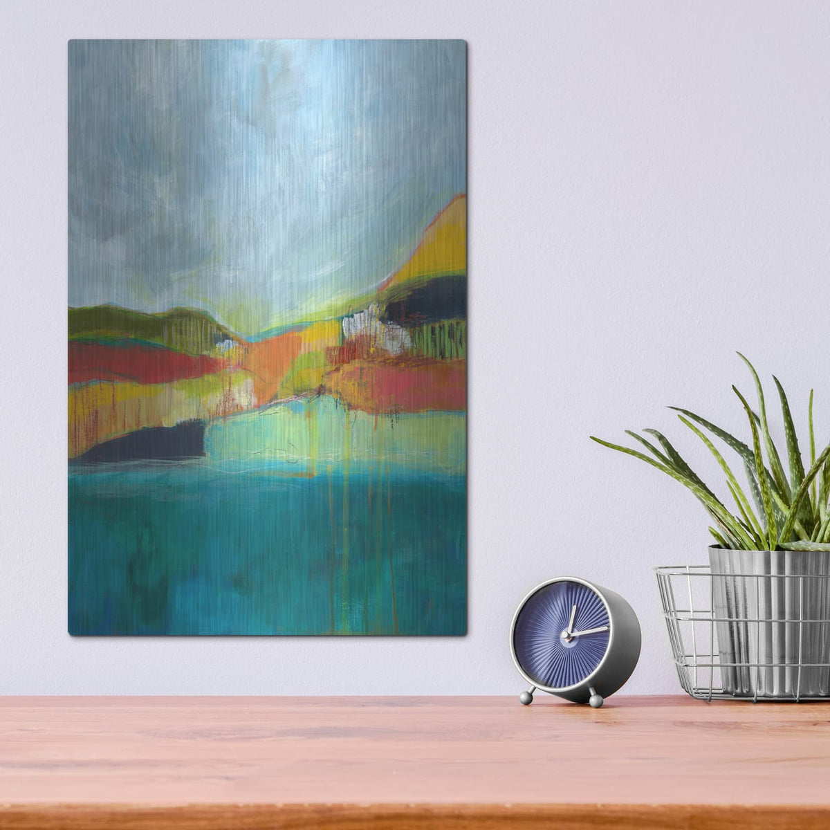 'View Across The Bay' by Jan Weiss – Metal Wall Art, 12x16 room view