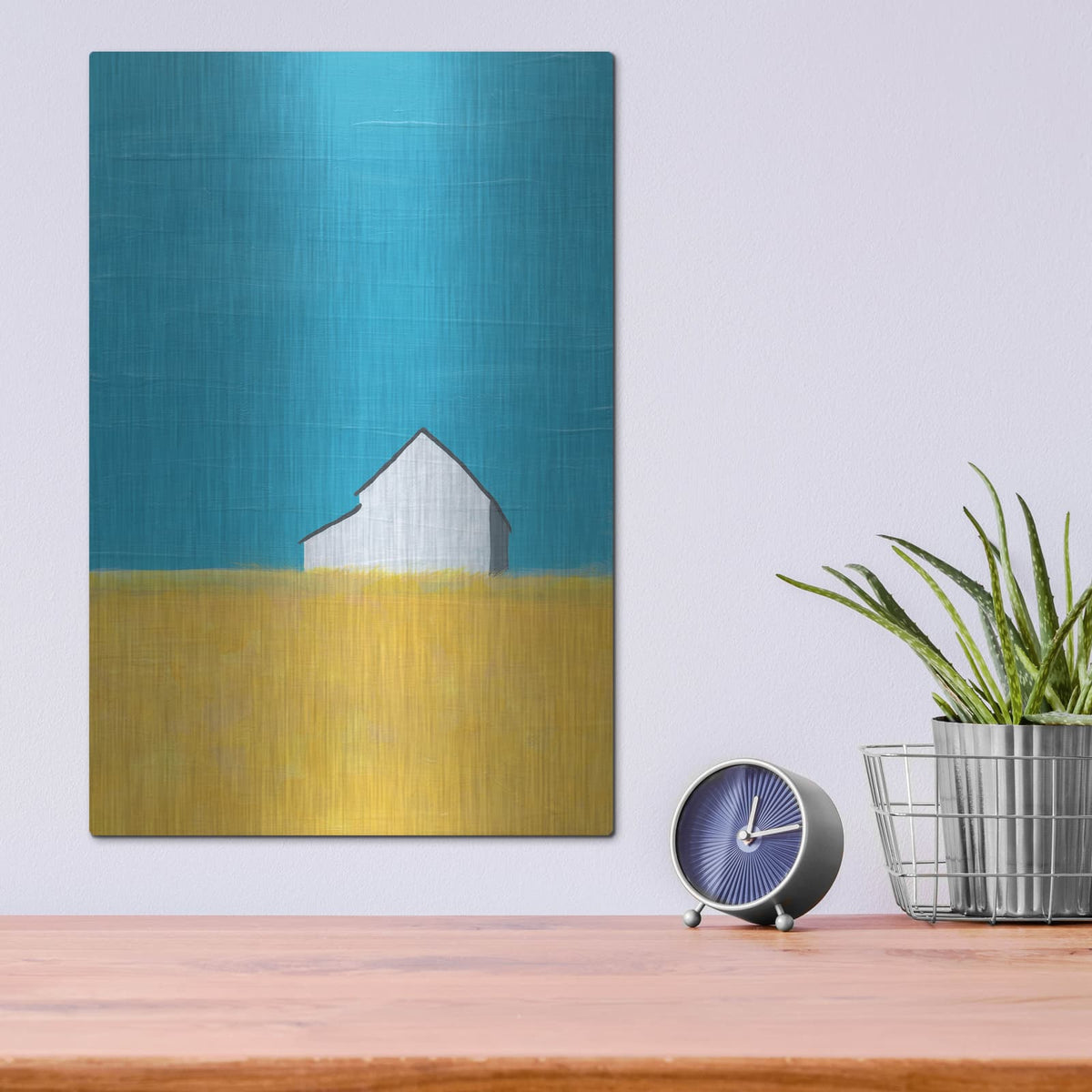 'Its A Barn' by Jan Weiss – Metal Wall Art, 12x16 room view