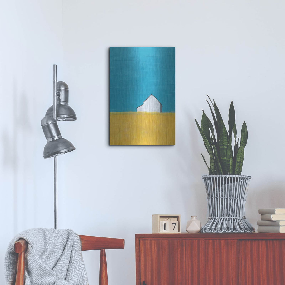 'Its A Barn' by Jan Weiss – Metal Wall Art, 16x24 room view