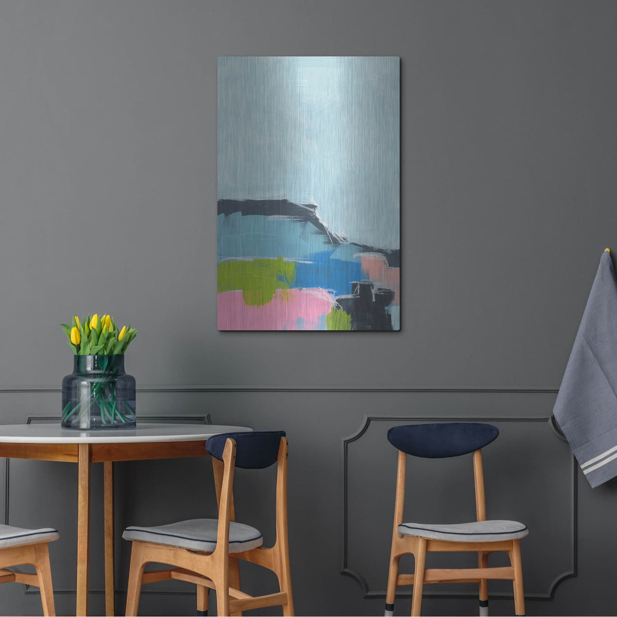 'Landscape No. 100' by Jan Weiss – Metal Wall Art, 24x36 room view