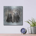 'Enchanted Winter Bears' by Bluebird Barn – Metal Wall Art, 12x12 room view
