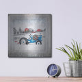 'Christmas Tractor' by Bluebird Barn – Metal Wall Art, 12x12 room view