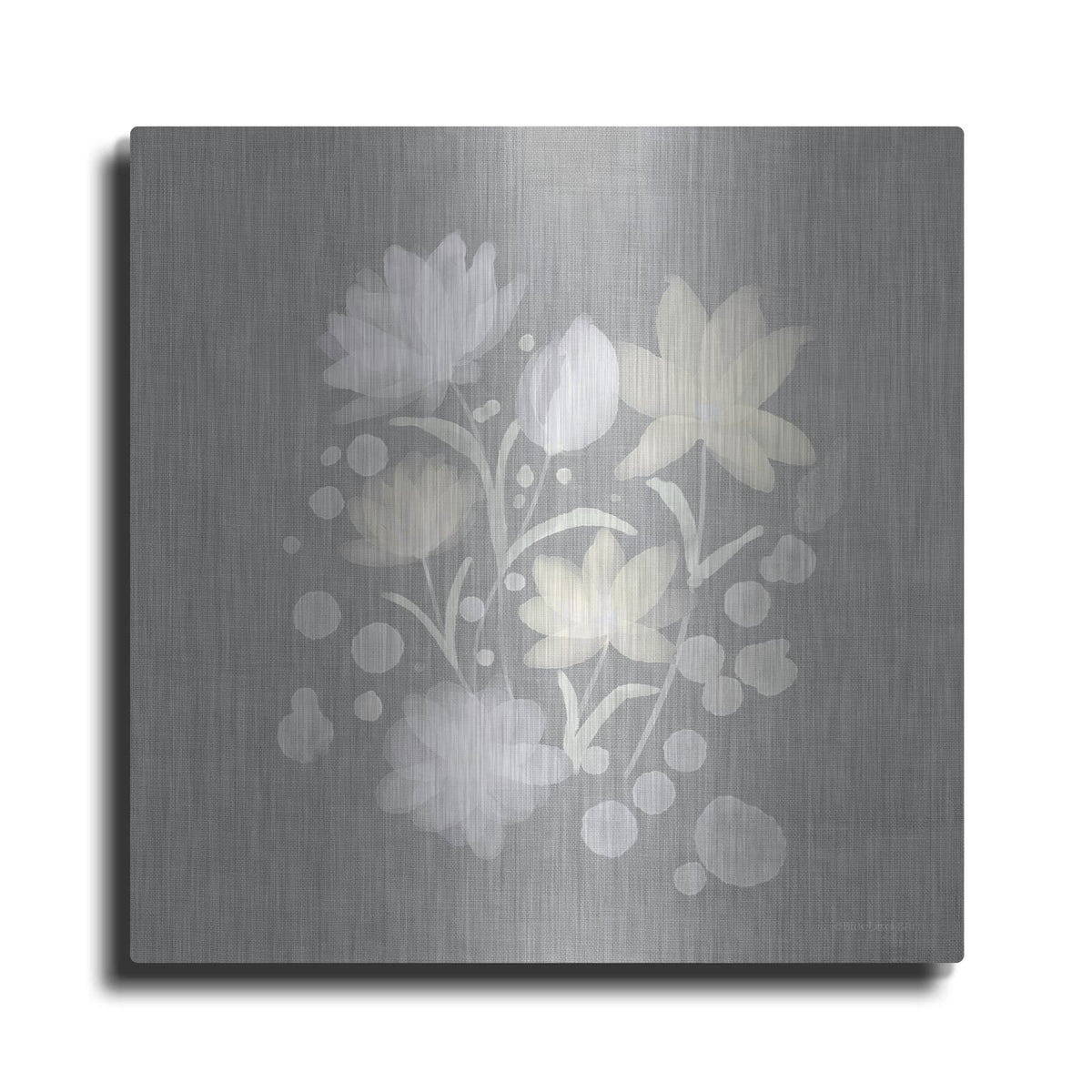 'Flower Bunch on Linen II' by Bluebird Barn – Metal Wall Art