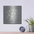 'Flower Bunch on Linen III' by Bluebird Barn – Metal Wall Art, 12x12 room view