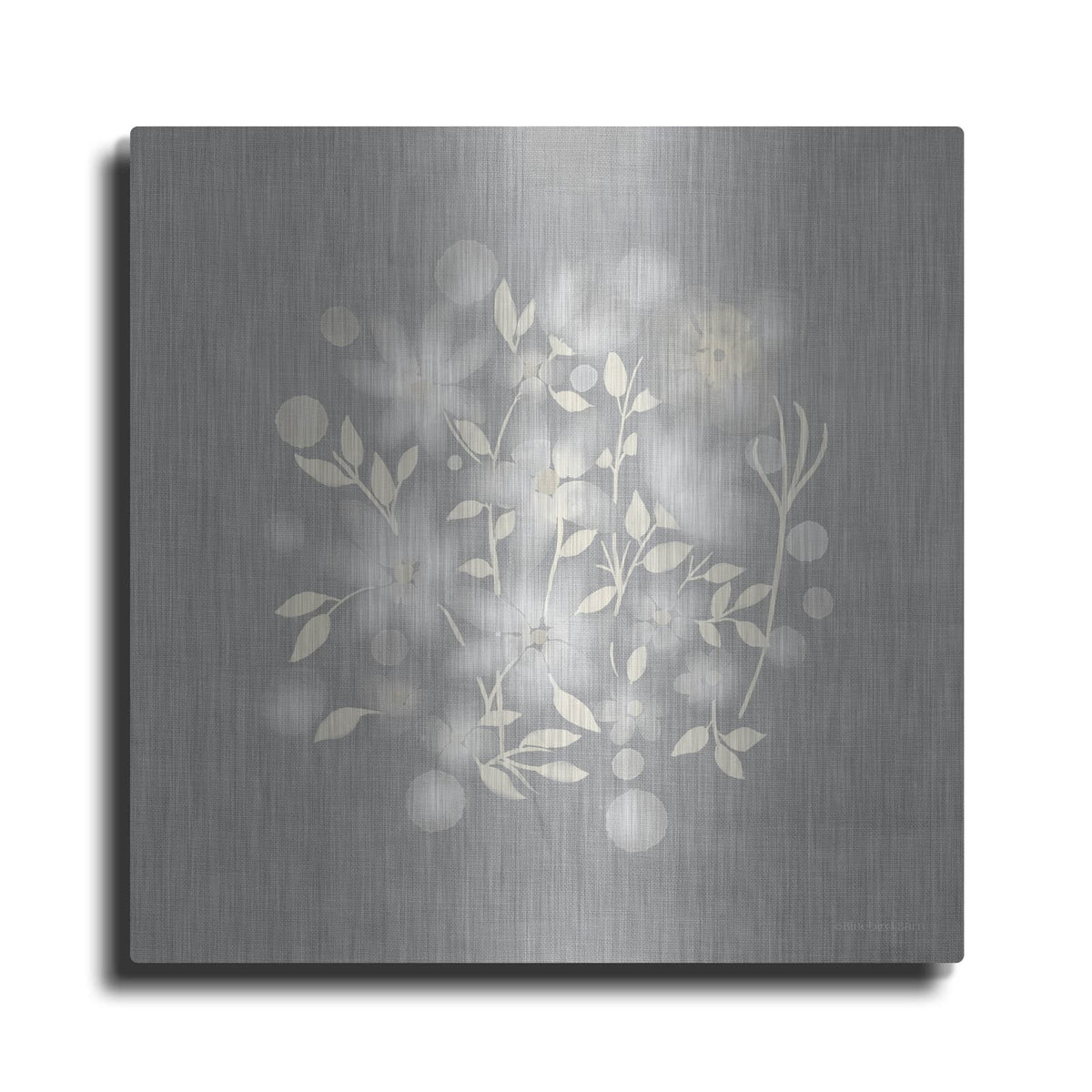'Flower Bunch on Linen III' by Bluebird Barn – Metal Wall Art