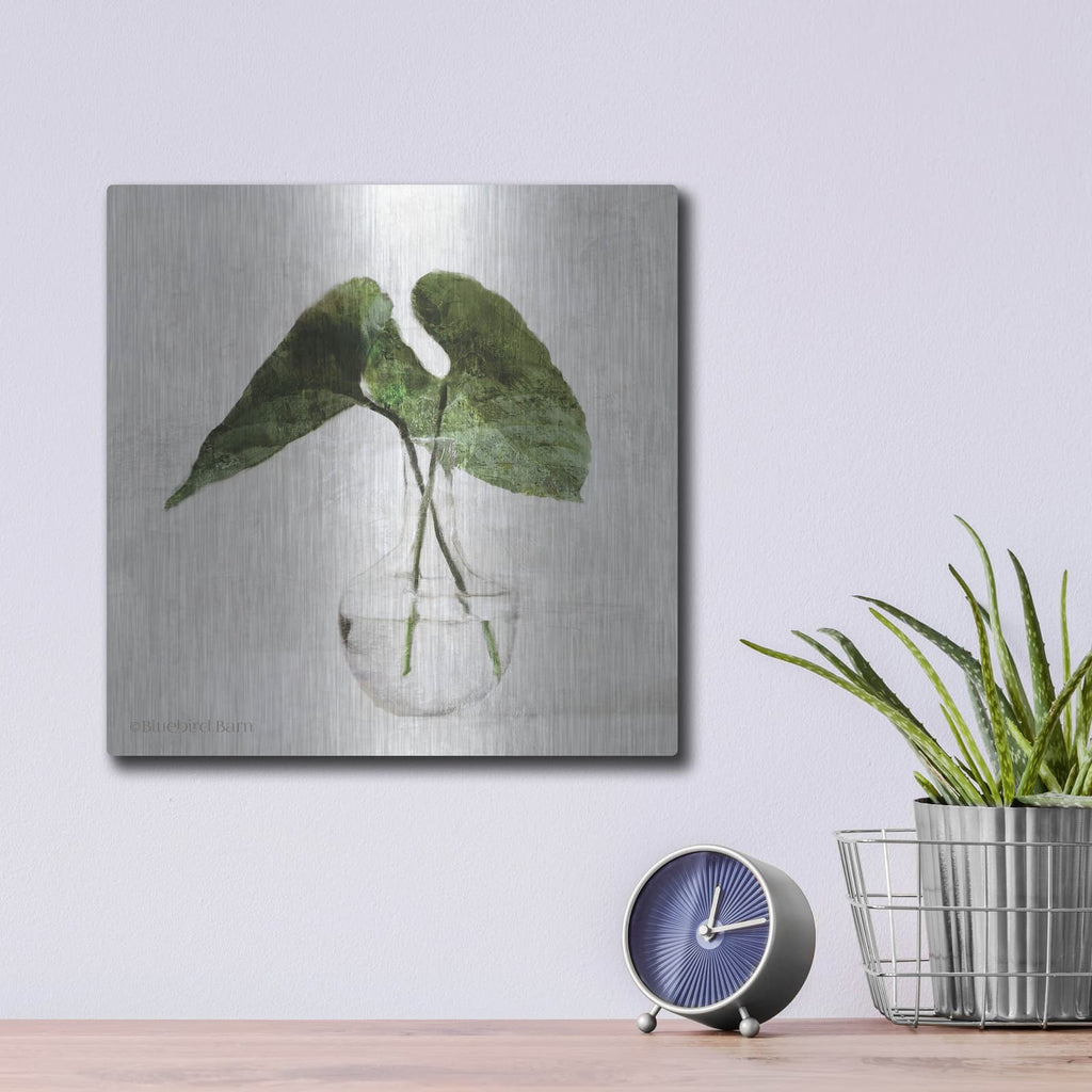 'Stems in Glass' by Bluebird Barn – Metal Wall Art, 12x12 room view