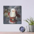 'Light the Way Santa' by Bluebird Barn – Metal Wall Art, 12x12 room view