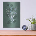 'Watercolor Greenery Series Dark I' by Bluebird Barn – Metal Wall Art, 12x16 room view