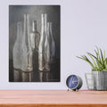 'Grey Bottle Collection' by Bluebird Barn – Metal Wall Art, 12x16 room view