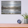 'Lakeview Sunset Landscape' by Bluebird Barn – Metal Wall Art, 16x12 room view