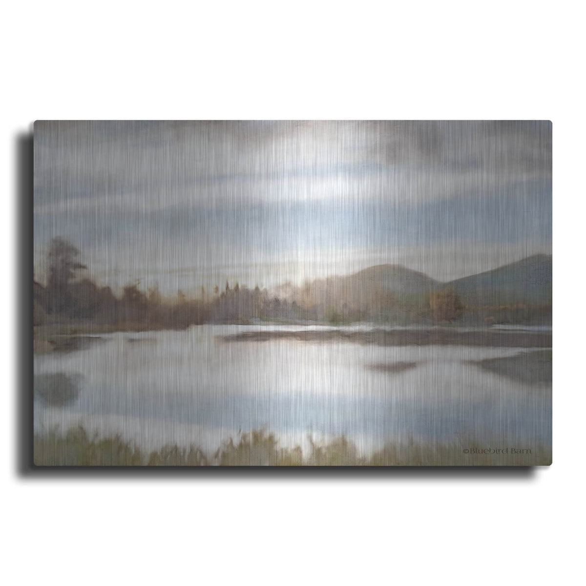 'Lakeview Sunset Landscape' by Bluebird Barn – Metal Wall Art