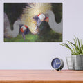 'Two Cranes' by Bluebird Barn – Metal Wall Art, 16x12 room view