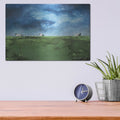 'Distant Hillside Sheep' by Bluebird Barn – Metal Wall Art, 16x12 room view