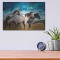 'Starry Night Horse Herd' by Bluebird Barn – Metal Wall Art, 16x12 room view
