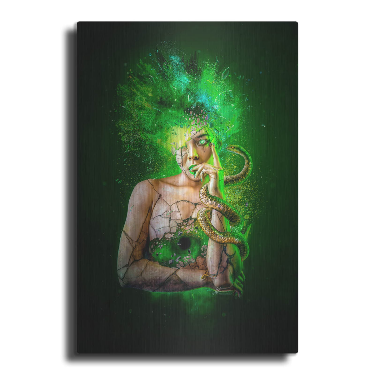 'Envy - Paradise Lost Seven Deadly Sins' by Mario Sanchez Nevado – Metal Wall Art