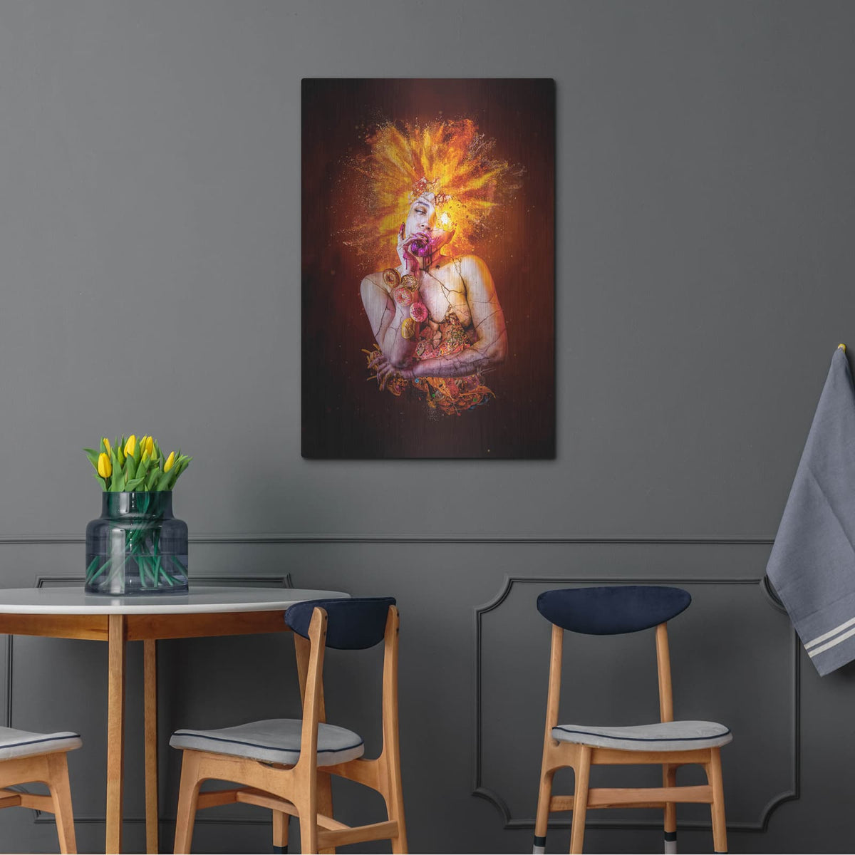 'Gluttony - Paradise Lost Seven Deadly Sins' by Mario Sanchez Nevado – Metal Wall Art, 24x36 room view