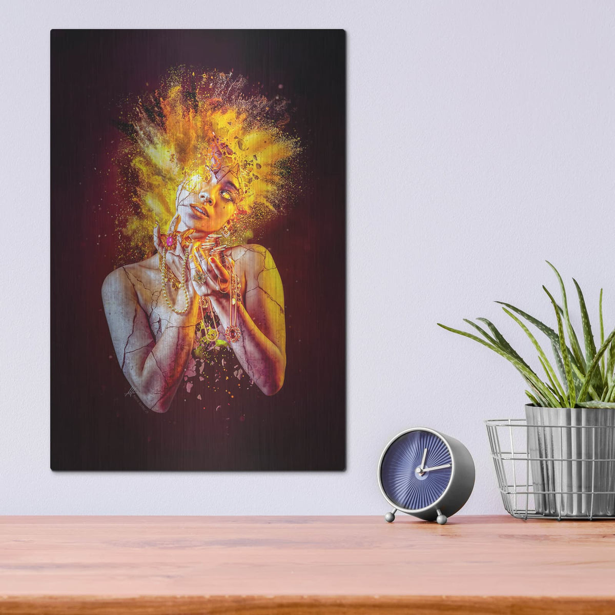'Greed - Paradise Lost Seven Deadly Sins' by Mario Sanchez Nevado – Metal Wall Art, 12x16 room view