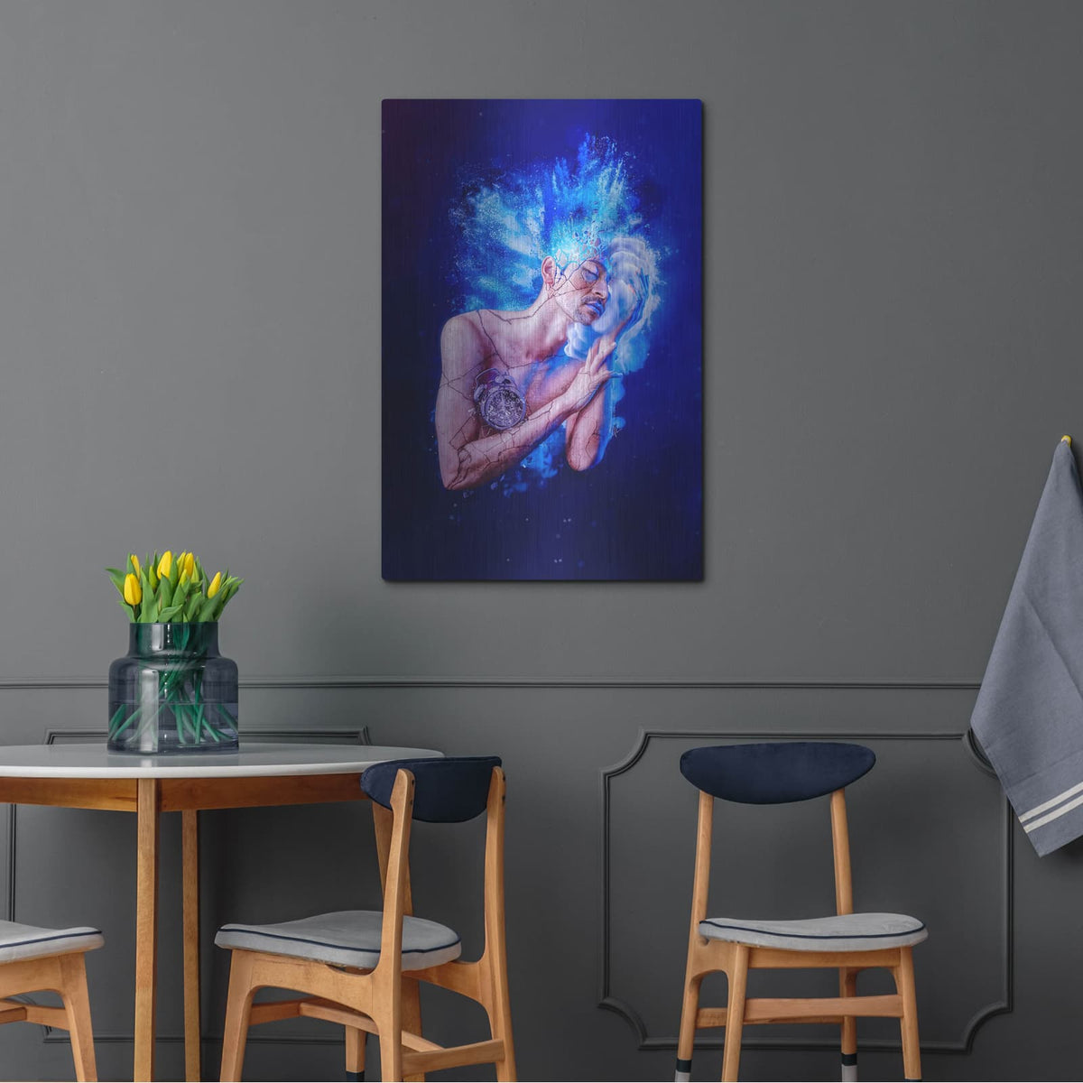 'Sloth - Paradise Lost Seven Deadly Sins' by Mario Sanchez Nevado – Metal Wall Art, 24x36 room view