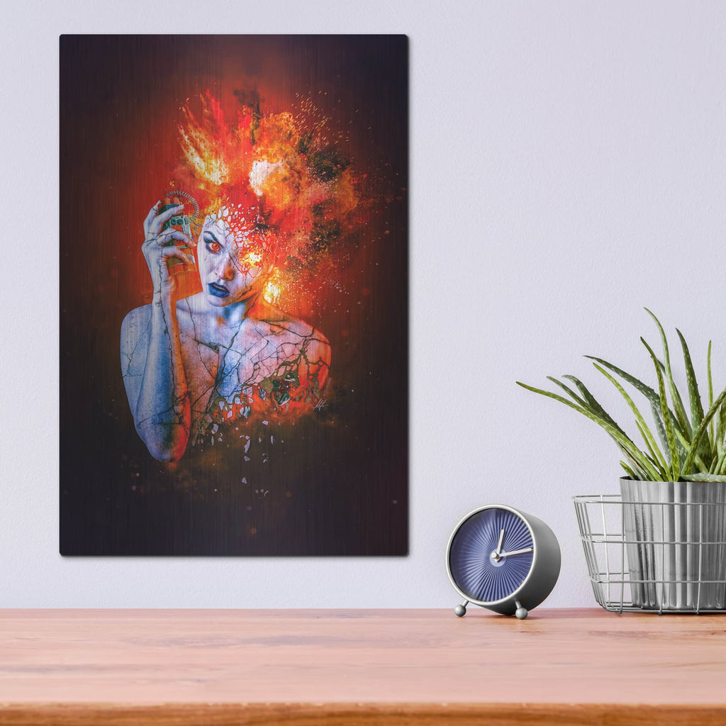 'Wrath - Paradise Lost Seven Deadly Sins' by Mario Sanchez Nevado – Metal Wall Art, 12x16 room view