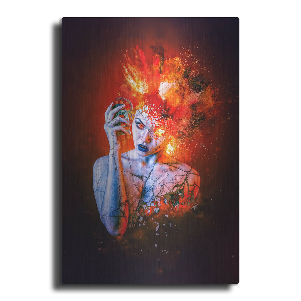 'Wrath - Paradise Lost Seven Deadly Sins' by Mario Sanchez Nevado – Metal Wall Art