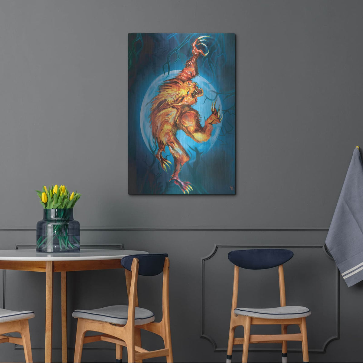 'Howl' by Michael Stewart – Metal Wall Art, 24x36 room view