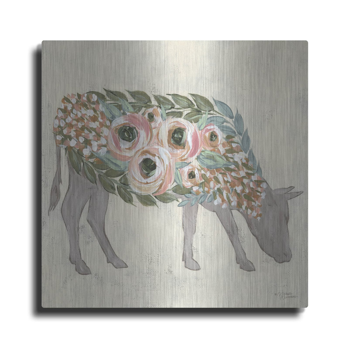 'Annabelle the Cow' by Michele Norman – Metal Wall Art