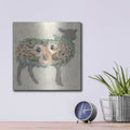 'Audrey the Lamb' by Michele Norman – Metal Wall Art, 12x12 room view