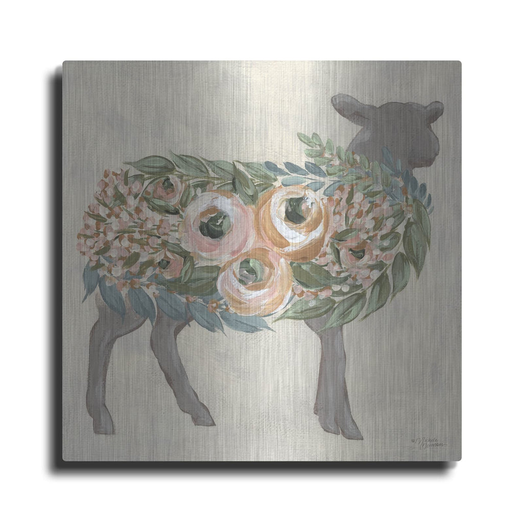 'Audrey the Lamb' by Michele Norman – Metal Wall Art