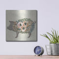 'Alice the Pig' by Michele Norman – Metal Wall Art, 12x12 room view