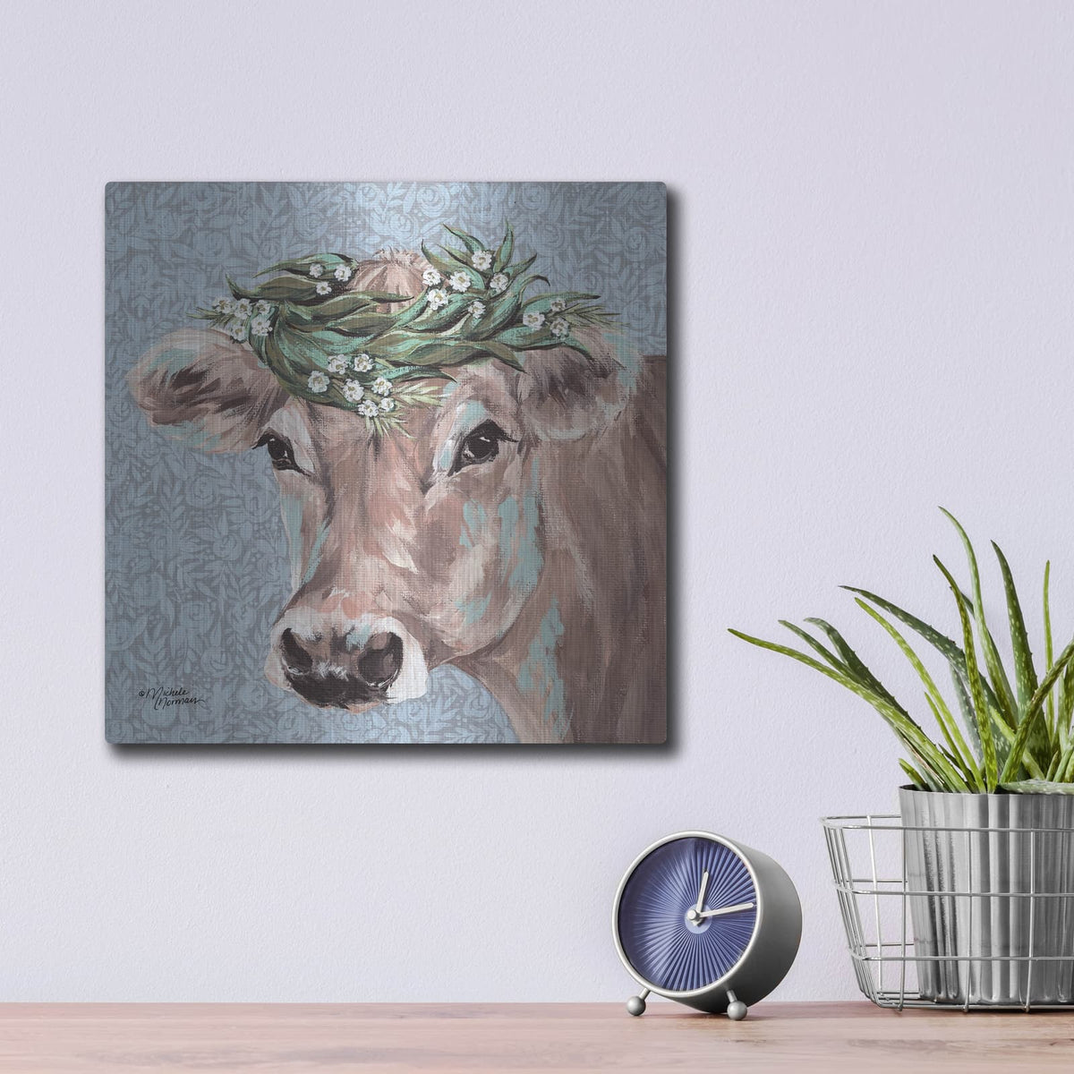 'Josephine' by Michele Norman – Metal Wall Art, 12x12 room view