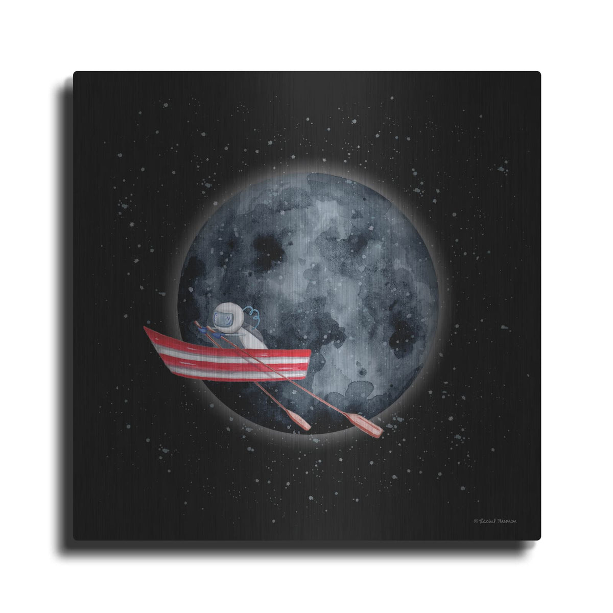 'Sail to the Moon' by Rachel Nieman – Metal Wall Art