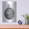 'Bike on Moon' by Rachel Nieman – Metal Wall Art, 12x16 room view
