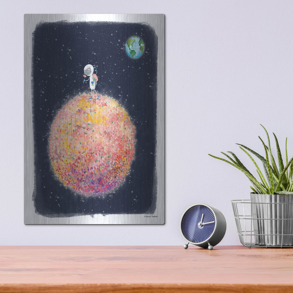 'Stop and Smell the Moon' by Rachel Nieman – Metal Wall Art, 12x16 room view