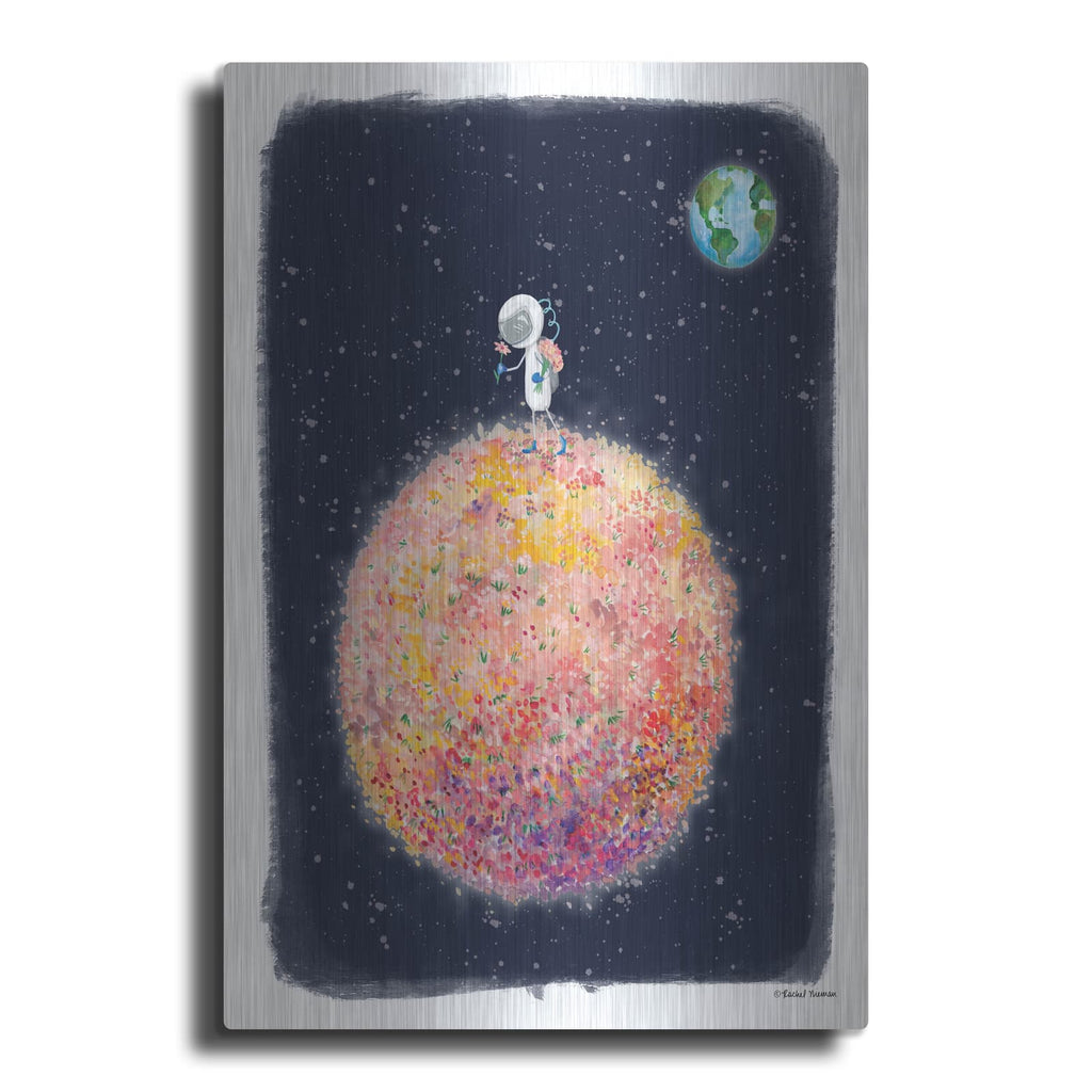 'Stop and Smell the Moon' by Rachel Nieman – Metal Wall Art