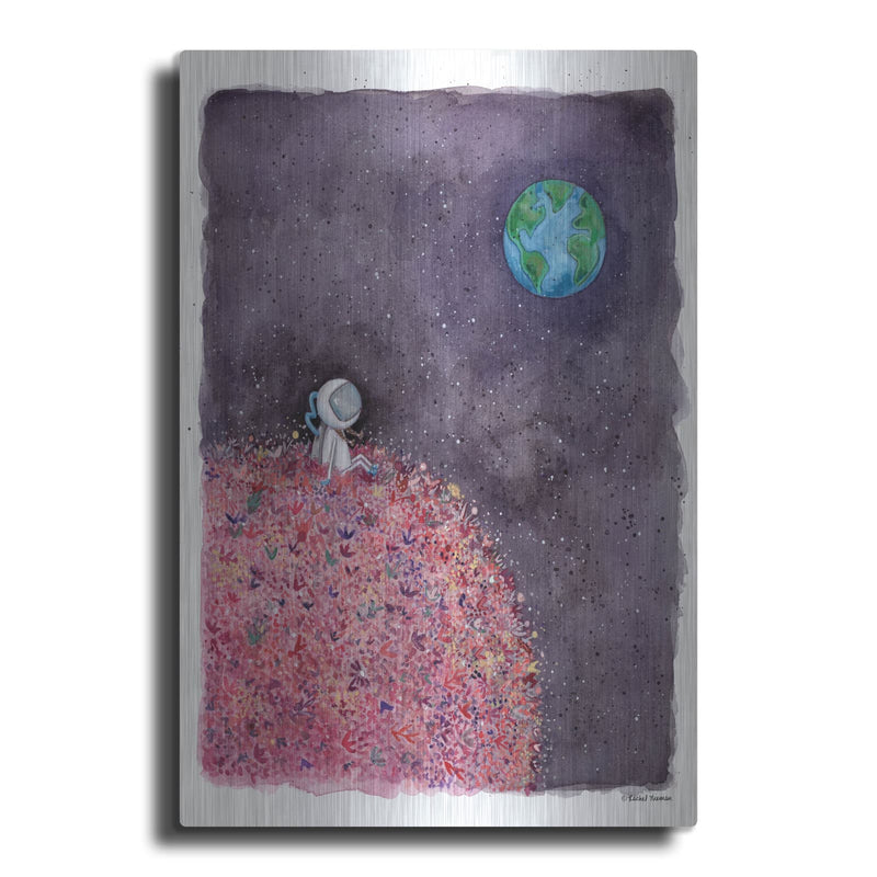 'Sitting on a Flower Moon' by Rachel Nieman – Metal Wall Art