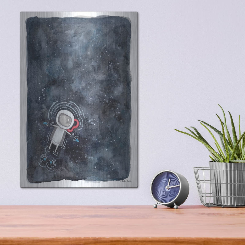 'Swim in Space' by Rachel Nieman – Metal Wall Art, 12x16 room view