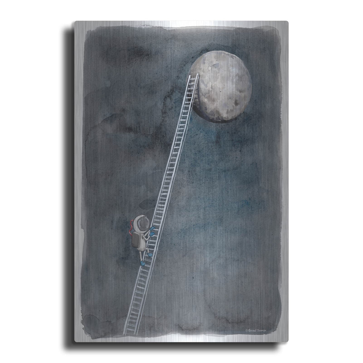 'Ladder to the Moon' by Rachel Nieman – Metal Wall Art