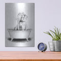 'Elephant in Tub' by Rachel Nieman – Metal Wall Art, 12x16 room view
