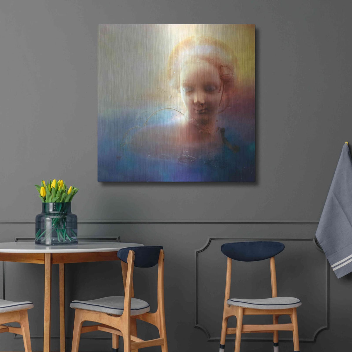 'Anachronic Circles' by Mario Sanchez Nevado – Metal Wall Art, 36x36 room view