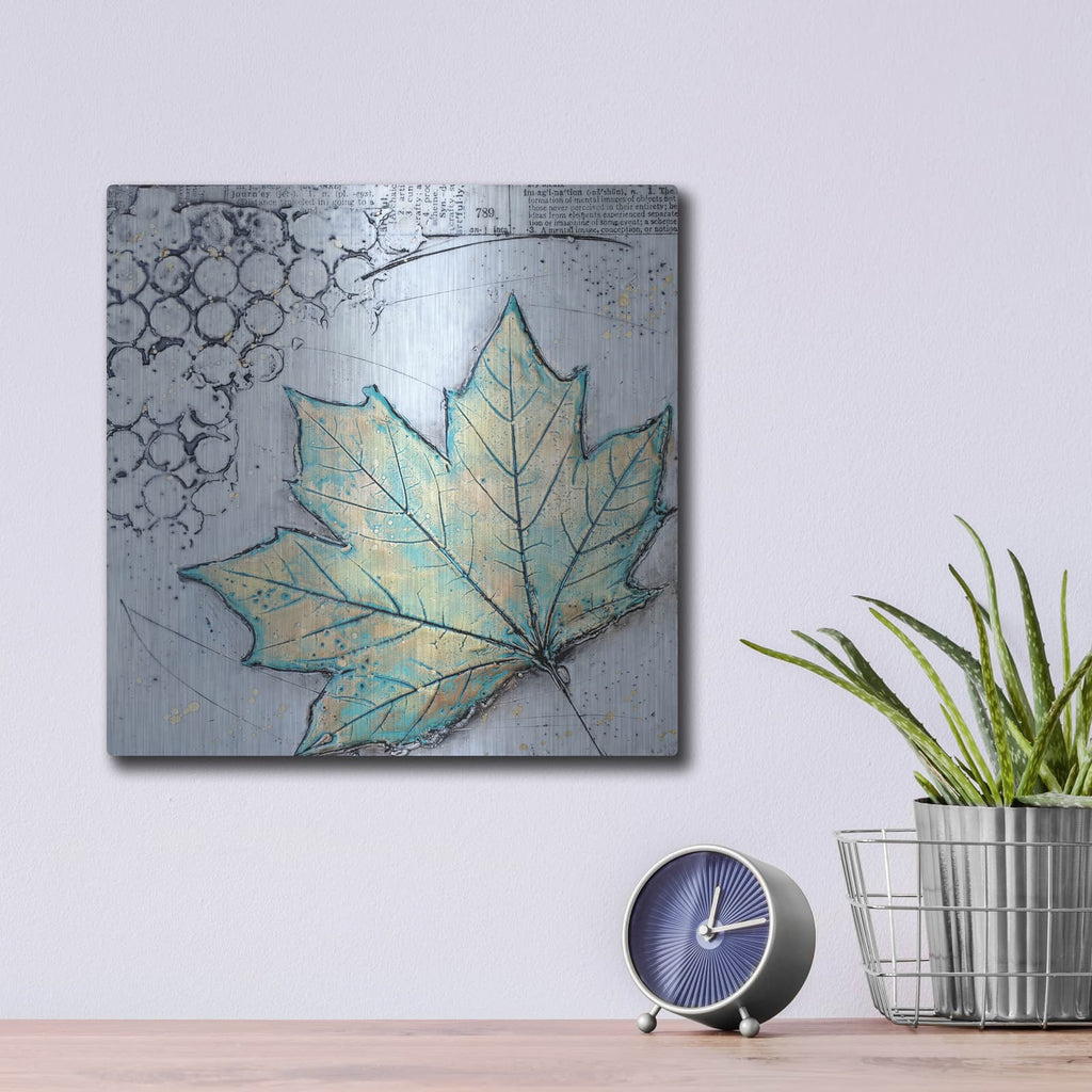 'Channeling Fall 2' by Britt Hallowell – Metal Wall Art, 12x12 room view