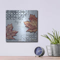 'Channeling Fall 3' by Britt Hallowell – Metal Wall Art, 12x12 room view