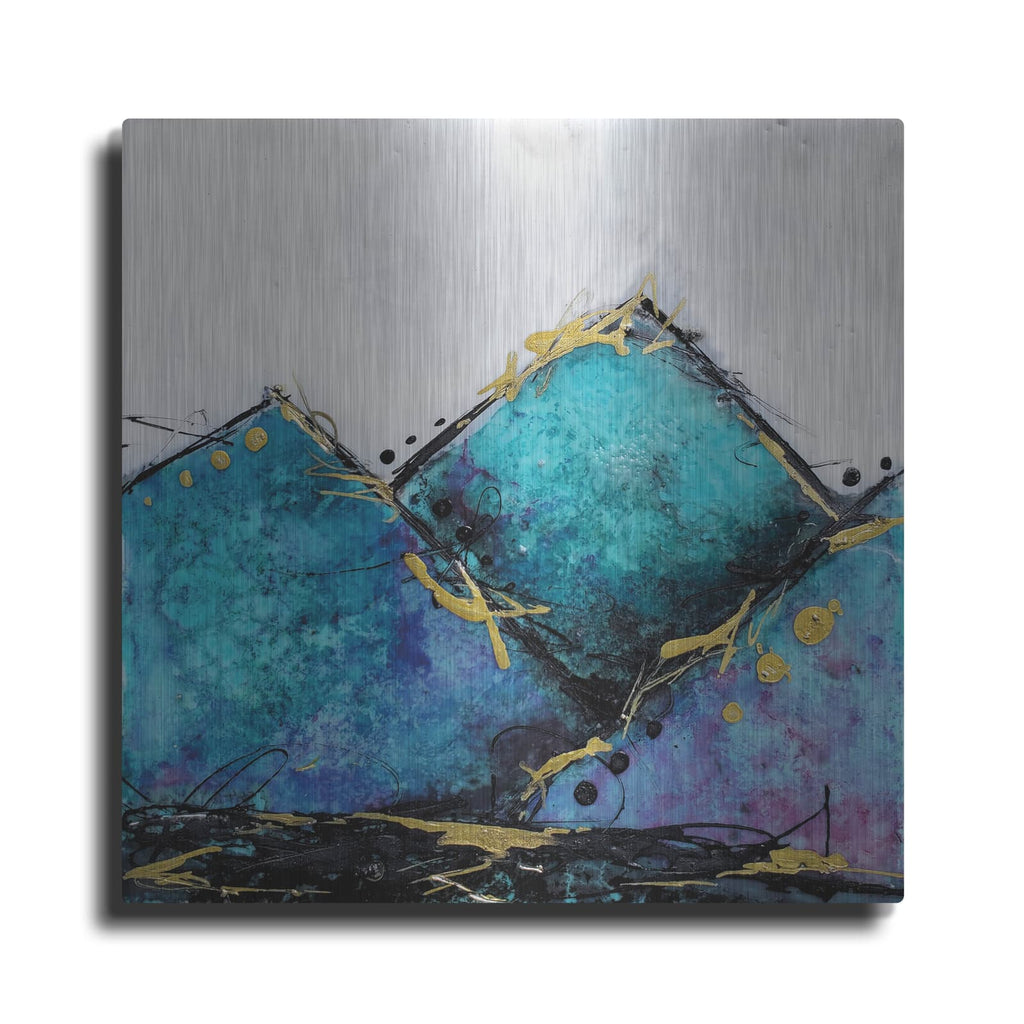 'In Mountains or Valleys 1' by Britt Hallowell – Metal Wall Art