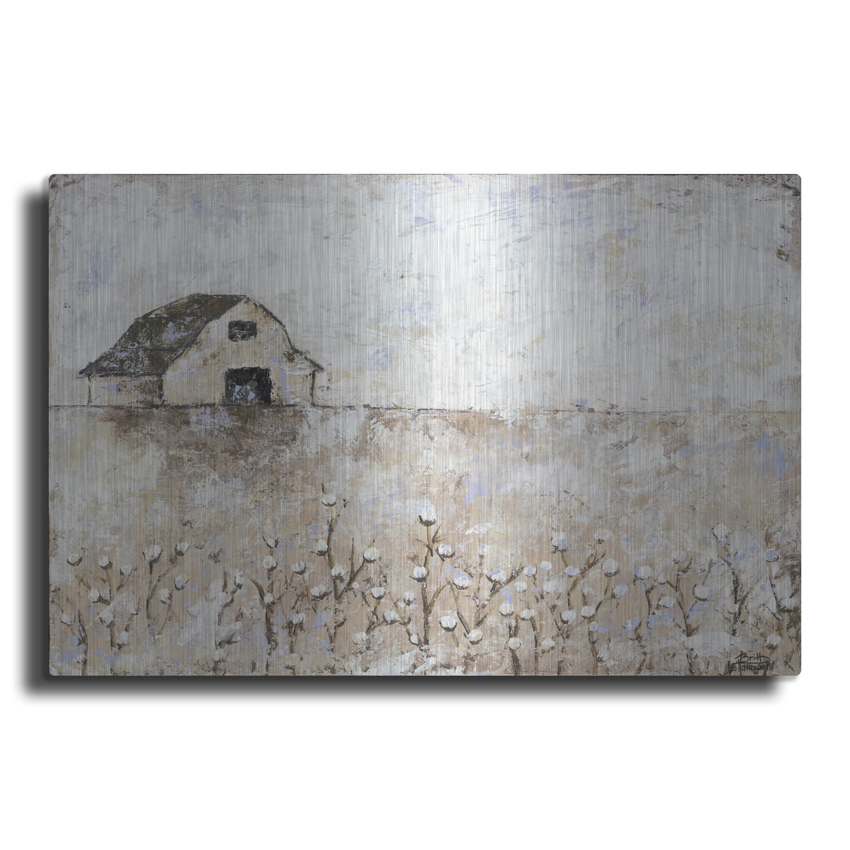 'Cotton Farms' by Britt Hallowell – Metal Wall Art