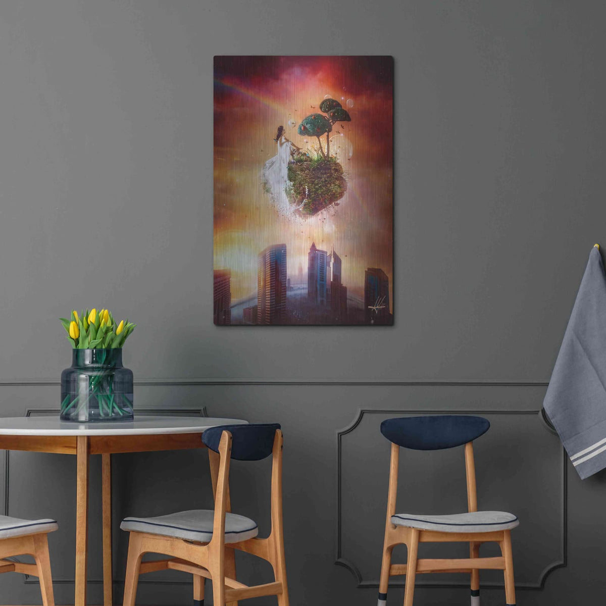 'Analog Park' by Mario Sanchez Nevado – Metal Wall Art, 24x36 room view