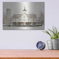 'Christmas Star Barn with Lights' by Lori Deiter – Metal Wall Art, 16x12 room view