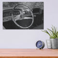 'Chevy Steering Wheel' by Lori Deiter – Metal Wall Art, 16x12 room view