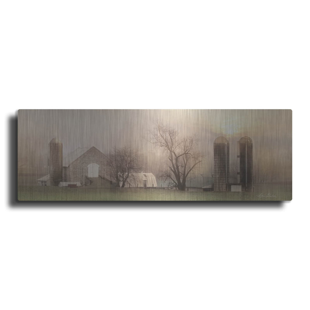 'Old Stone Barn' by Lori Deiter – Metal Wall Art