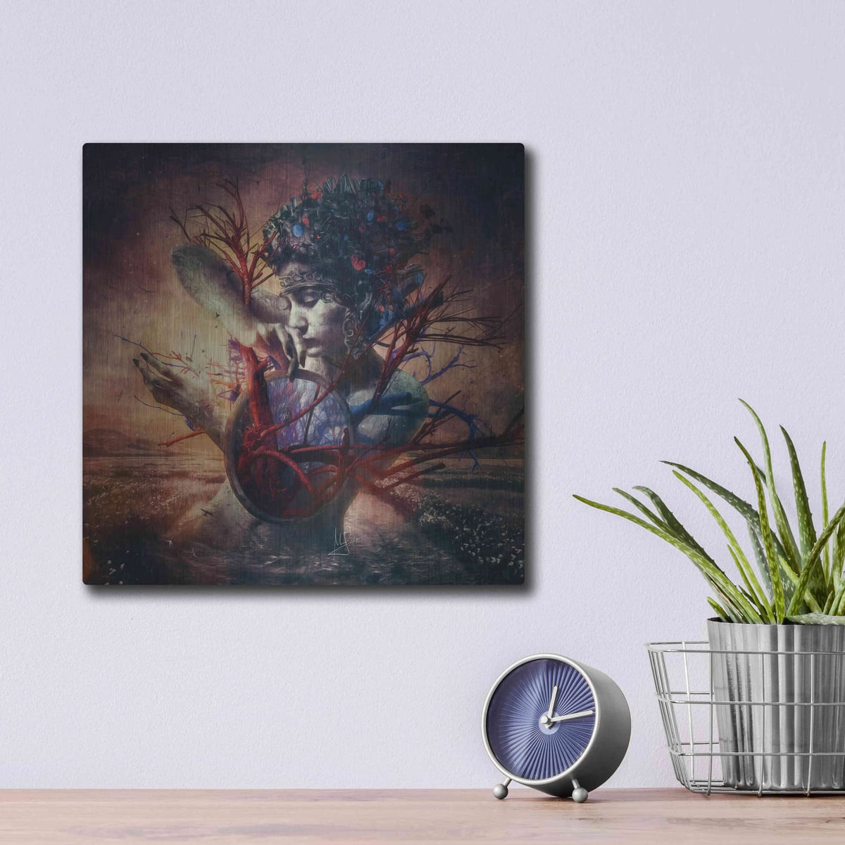 'Blossom' by Mario Sanchez Nevado – Metal Wall Art, 12x12 room view