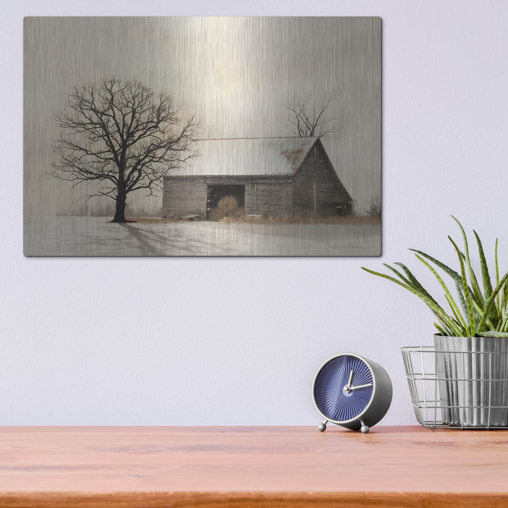 'Winter Shadows' by Lori Deiter – Metal Wall Art, 16x12 room view