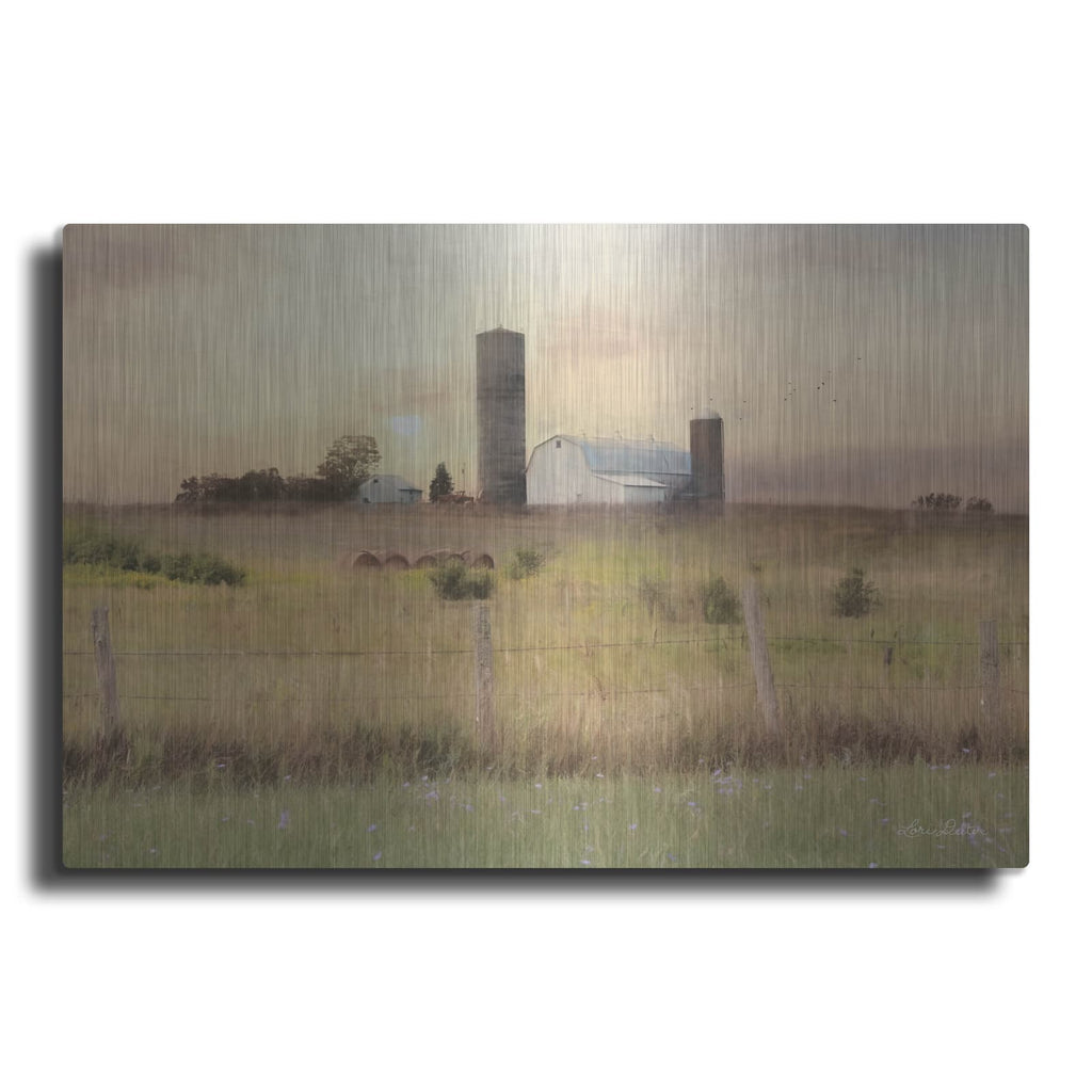 'Sunset at the Dexter Farm' by Lori Deiter – Metal Wall Art